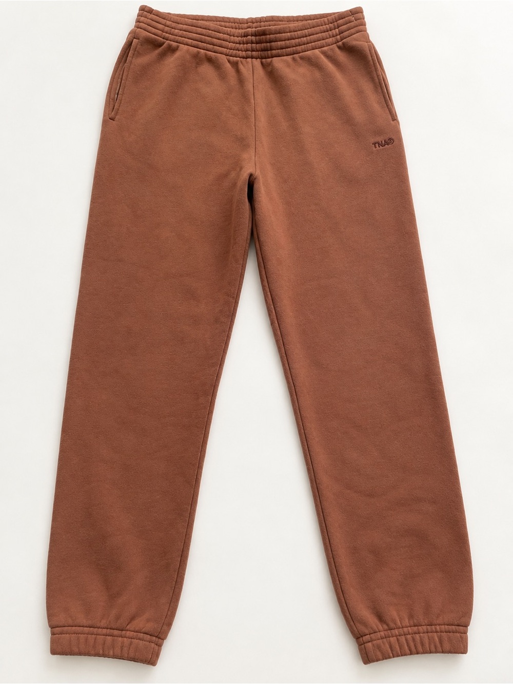 Aritzia TNA Cozy Fleece Perfect Fit Sweatpants Brown Size S